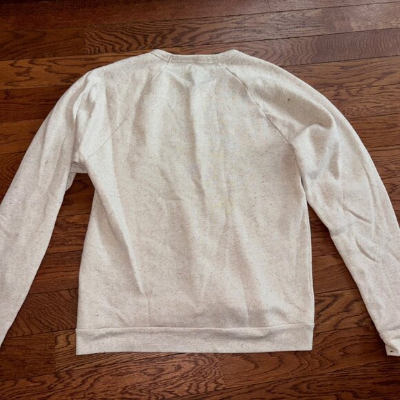 Steel Bison/ Sam Larson Oatmeal Crewneck sweatshirt w/ Mountain/Arrowhead design - Picture 4 of 4